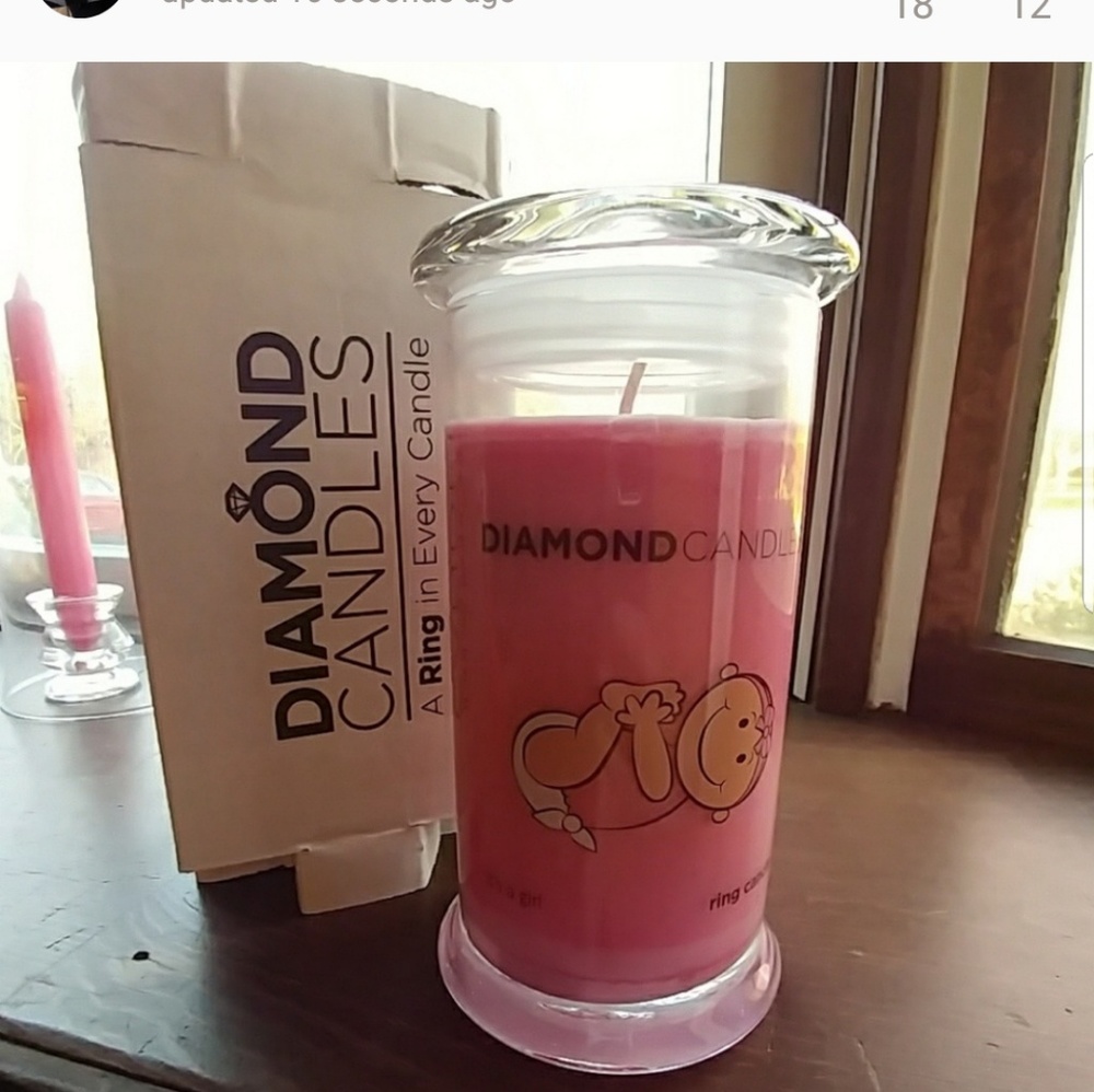 Bundle for @ewarner34 of 2 it's a girl candles